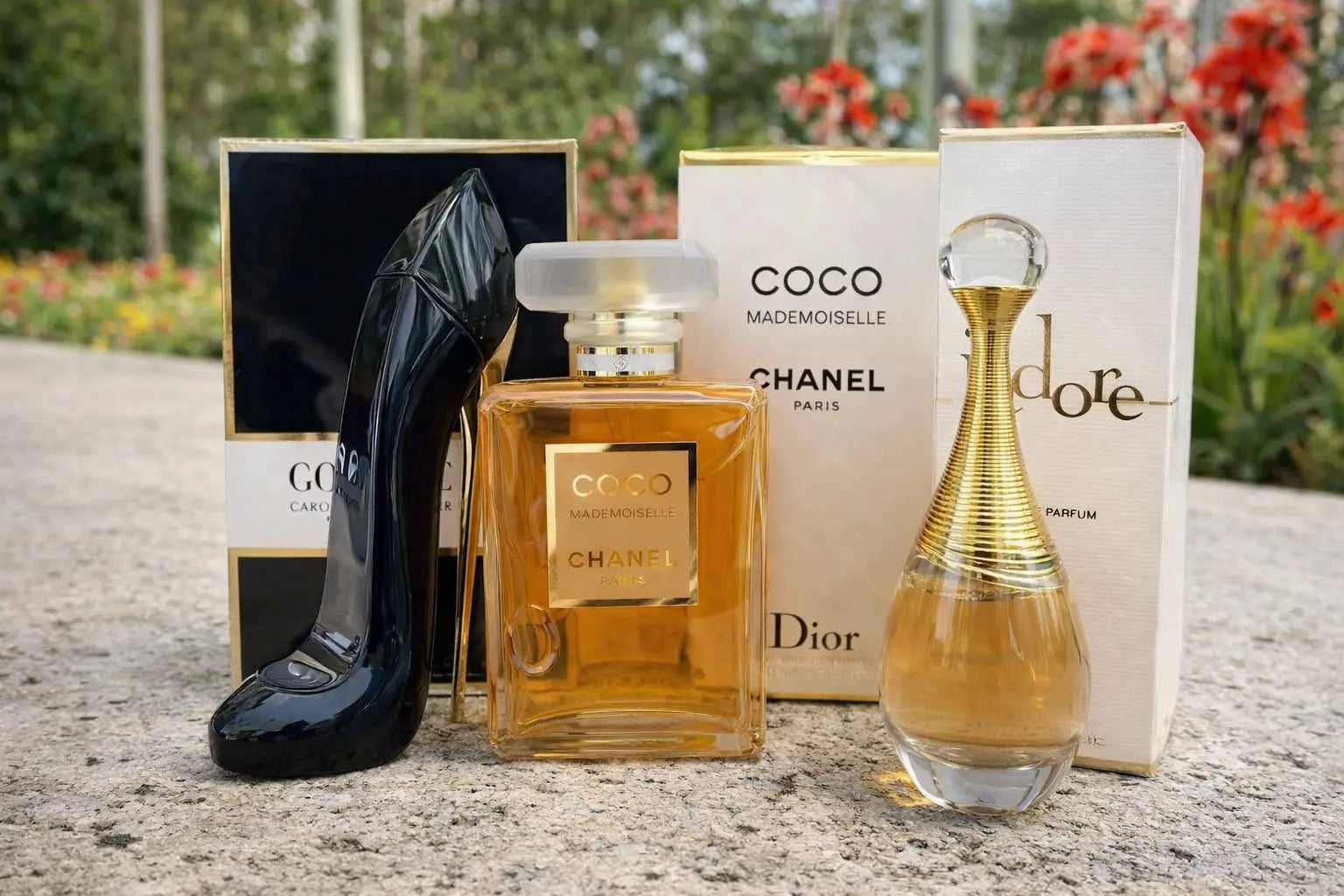 ¡COMPRA 1, LLÉVATE 3! - Set exclusivo de perfumes Premium: J'adore, Coco Chanel Eau de Parfum, Good Girl Carolina Herrera