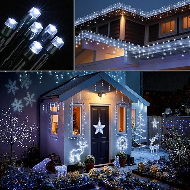 Luces multicolores - Energía solar