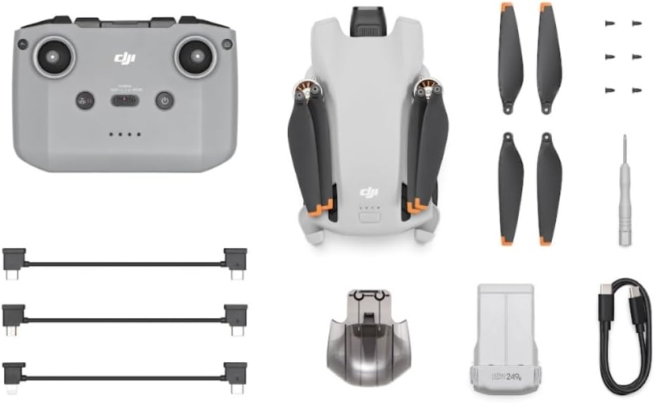 Mini 3 - Dron Mini con Mando a distancia y cámara, ligero y plegable con vídeo 4K HDR